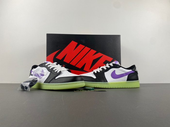 Air Jordan 1 Low GS "Black Raspberry" HF0410-001
