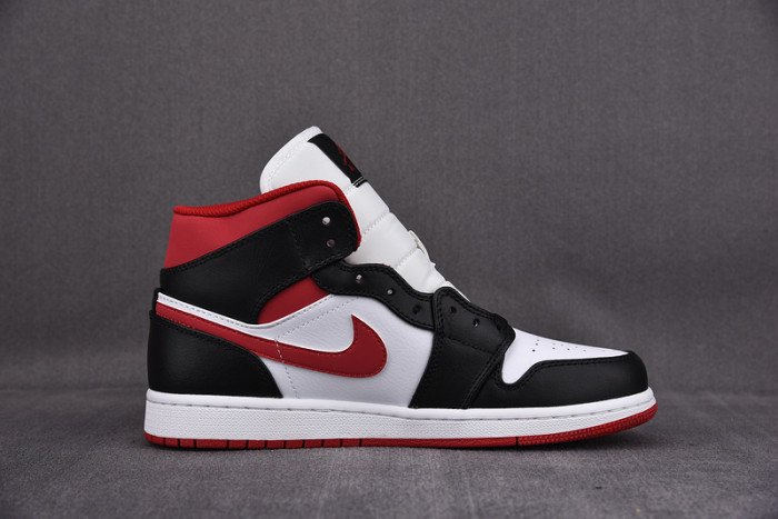 Jordan 1 Mid Gym Red Black White 554724-122