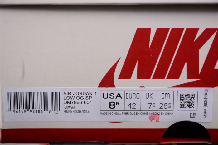 NIKE AIR JORDAN AJ 1 LOW OG SP DM7866-601
