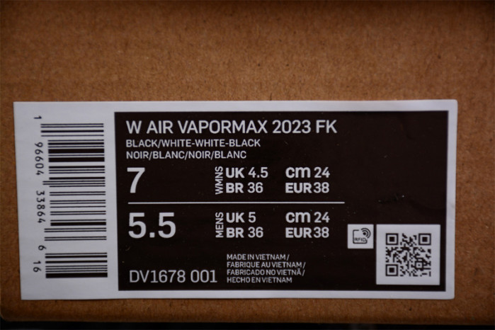 NIKE AIR VAPORMAX 2023 FLYKNIT OREO DV1678-001