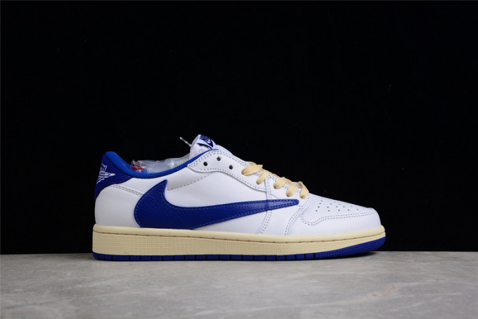 TRAVIS SCOTT X AIR JORDAN 1 LOW SAIL/WHITE/ROYAL BLUE DM9868-218