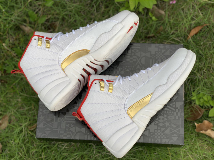 Air Jordan 12 FIBA White University Red 130690-107