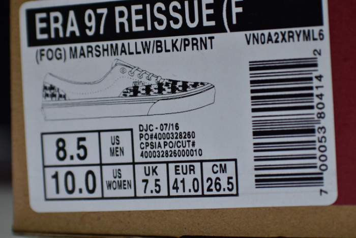 FEAR OF GOD Vans OG era LX VN01