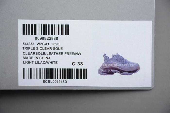 TRIPLES TRAINER CLEAR SOLE SNEAKERS 3000018