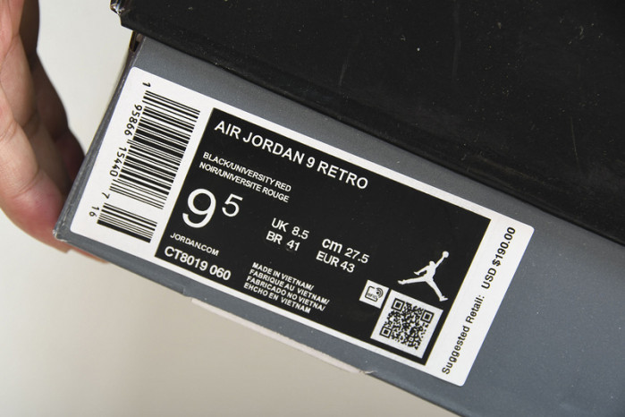 AIR JORDAN 9 RETRO PARTICLE GREY CT8019-060