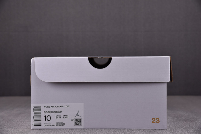 Jordan 1 Low Sport Blue Gym Red (Women