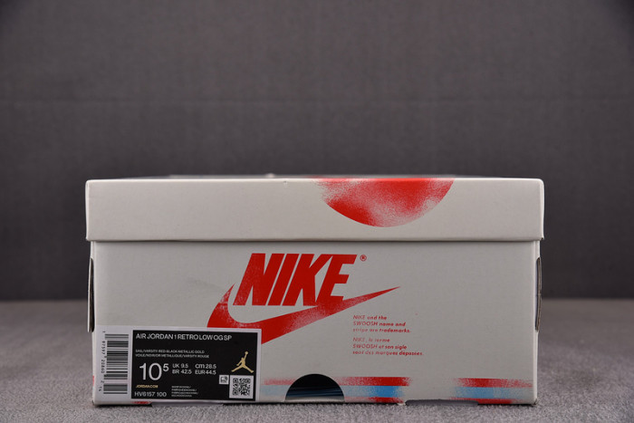 TROPHY ROOM X AIR JORDAN 1 LOW OG "HOME" HV6157-100