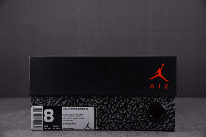 Air Jordan 3 “Black Cement” 854262-001