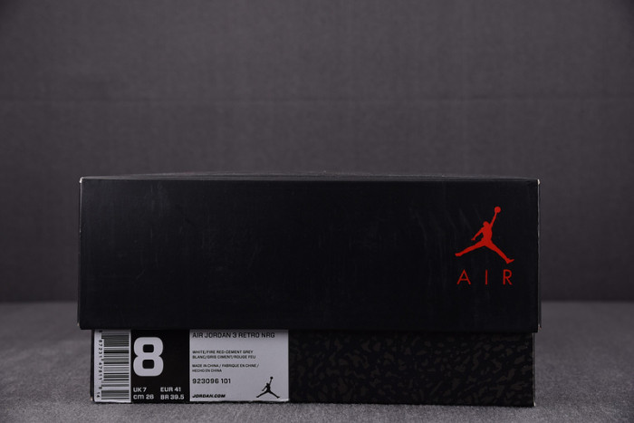 AIR JORDAN 3 RETRO NRG "FREE THROW LINE" white mens 923096-101