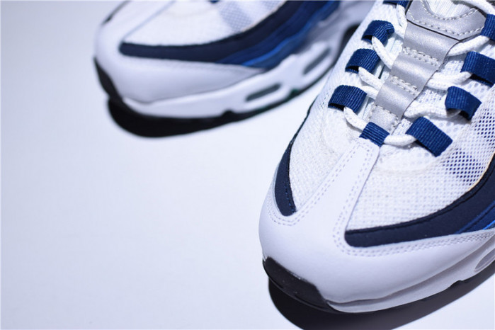 Nike mens AIR MAX 95 OG “SLATE” white/ blue 554970-131