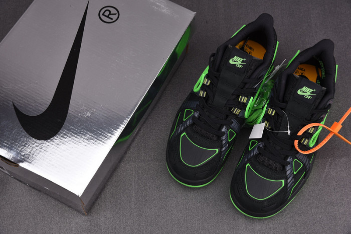 OFW x Nike Air Rubber Dunk “Green Strike” CU6015-001