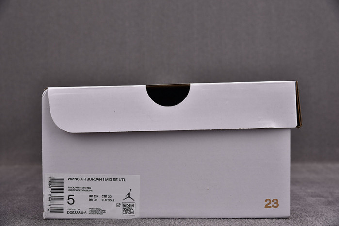 AIR JORDAN 1 MID SE UTILITY BLACK/WHITE-RED DD9338-016