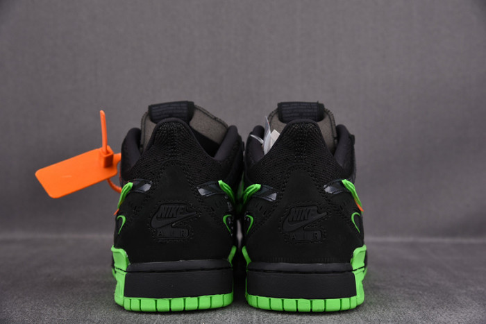 OFW x Nike Air Rubber Dunk “Green Strike” CU6015-001