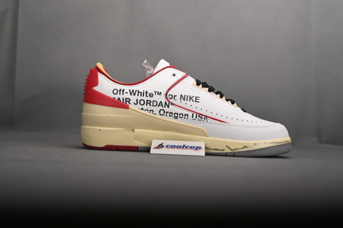 OFW x Air Jordan 2 Low SP White Red DJ4375-106