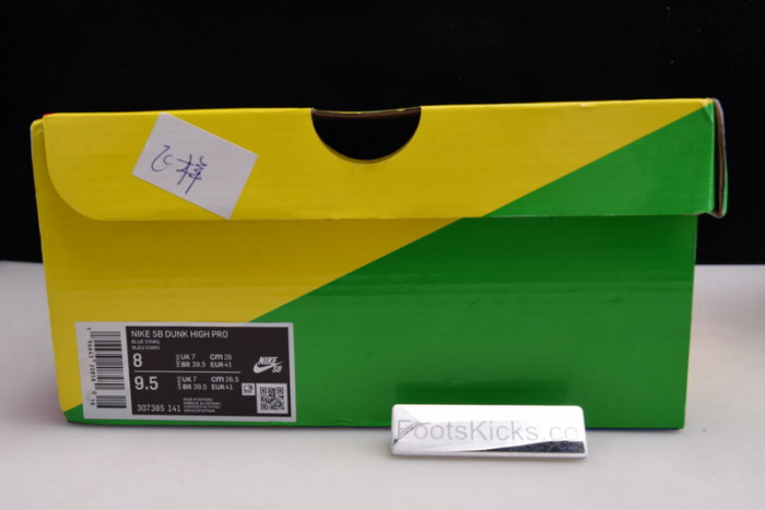 nike dunk high pro sb S*p*e blue stars 307385-141