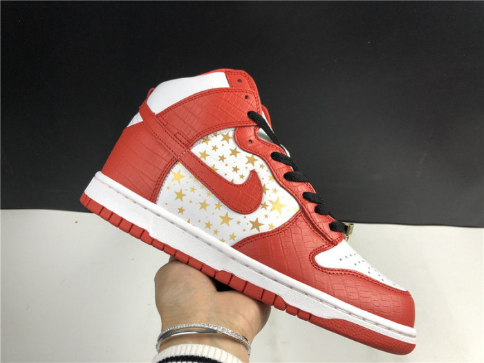 nike dunk high pro sb S*p*e red stars 307385-161